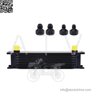10-row engine oil cooler British-style 10-layer oil radiator AN8/AN6 adapter AN10 oil cooler