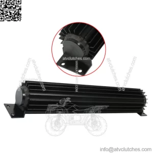 Universal 15" Dual Pass Transmission Trans Aluminum Cooler with 1/4" NPT Fitting