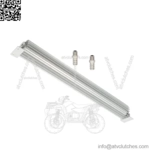 24" Dual Pass Aluminum Finned Transmission Oil Cooler w/ 1/4" NPT fittings