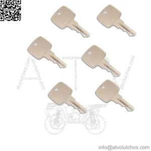 (6) Ignition Key Fits John Deere 955 4200 4300 4400 4500 4600 4700 5200 5300 540
