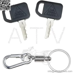 2X Ignition Keys AM131841 TCA24616 131841 with Key Chain for John Deere 300 400 GT GX LX Series 130 160 165 Gator 2020A 2030A 850D 855D 4X2 6X4 622 600 1800 2020