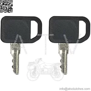Ignition Keys Replacement for John Deere Mower Tractor Gator M73153, AM102439, AM131841 (2)