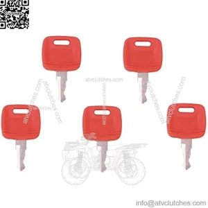 Ignition Key 5pcs RE183935 RE71557 Compatible with John Deere Tractor 110 TLB 3120 3203 3320 3520 3720 4105 4120 4210 4310 4320 4410 4510 4520 4610 4710 5045D 5045E 5055D 5055E 5101E 5103