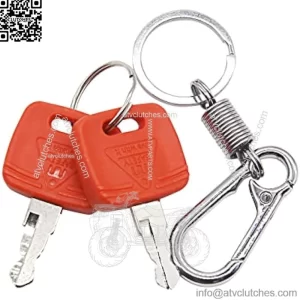 RE183935 RE71557 Ignition Key with Keychain Fit for John Deere Tractor Combine Loader 3120 3320 3720 4210 4320 4510 4710 5045E 5103 5203 7130 7230