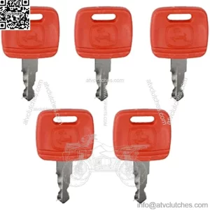 5PCS Ignition Key RE183935 RE71557 Key Replacement for JD Farm Tractor 3120 3320 3720 4210 4320 4510 4710 5045E 5103 5203 7130 7230