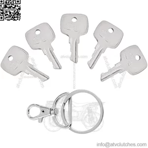 Ignition Key for JD Backhoe Tractor - Replacement AR51481 Ignition Key for JD Loader Excavators Backhoe Lawn Tractor Dozers, Equipment Keys Fit for JD Backhoe 310D 955 410 4500, 5 Pcs