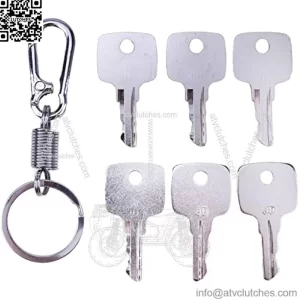 6X Ignition Keys AR51481 for John Deere Tractors Combine Backhoe Loaders Garden Tractor Wheel Loader Heavy Equipment
