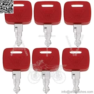 6X Heavy Equipment Ignition Key RE183935 RE71557 Compatible with John Deere Tractor