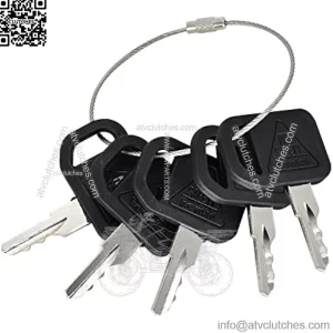 AM131841 5PCS Ignition Keys 131841 AM101600 Compatible with John Deere 300 400 X400 X500 X700 GT GX LX Series 130 160 165 Gator CS CX 4X2 4X4 6X4 Series AM102439 TCA24616 M76975 M73153