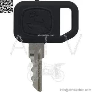 Replacement Key for Riding Lawn Mowers & Tractors - Universal Key Compatible with John Deere Key Model AM131841 - Compatible with JD Gator - Part#: B1JD125K - Mower, Tractor, & Lawnmower Ignition Keys