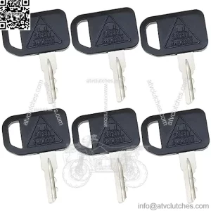 AM131841 6PCS Ignition Keys Compatible with JD 300 400 X400 GT GX LX Mower Tractors Series 130 160 165 Gator 4X2 6X4 Gator Key