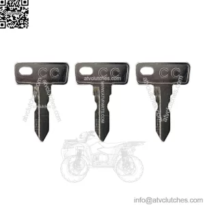 (3) Club Car DS 1982+ Gas/Electric Golf Cart Key Replacement Ignition Keys