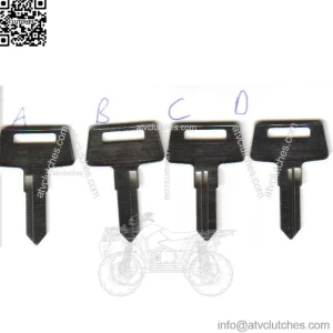 2 Kawasaki ATV Key Blank 95 & Up 4Wheeler Bayou 300 220 1995 1996 1997 1998 1999 (For: More than one vehicle)