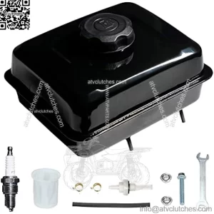 Enlarged 1 Gallon Screw on Fuel Tank For Predator 212 6.5hp 224cc Engine Coleman 196cc Mini bike , KT196 Go kart, BT200X CT200U CT200UEX, Baja Warrior MB200, Honda GX160 GX200 Clone Engine