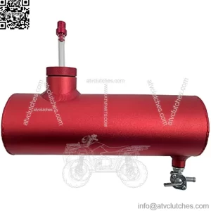 Red Gas Tank Aluminum Cylinder 10" For Coleman Powersports CT200U BT200X CT200u-ex,For Predator 212cc 196cc/6.5HP Go Kart and Gas Mini Bike
