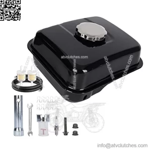 Motorcycle Fuel Tank Gas Tank with Stainless Cap for CT200U GX140 GX160 GX200 Go Kart Gas Engine 5.5HP 163cc 6.5HP 212cc 196cc MB165 MB200 Mini Bike Pit Bike 17510-ZE1-030ZA 17510-ZE1-020ZA
