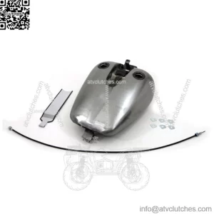 Bobbed 4.0 Gallon Gas Fuel Tank One Piece Speedo Harley Evo Touring FLT 80-99 (For: Harley-Davidson)