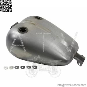 Smooth 4 Gallon Fat Bob Bobbed Dual Cap Mustang Fuel Gas Tank Harley FXR 38-0081 (For: Harley-Davidson)