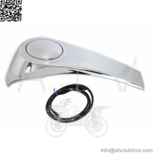 Chrome Smooth Custom Gas Fuel Tank Dash Cover Fuel Door Lid 03-07 Harley Touring (For: Harley-Davidson)