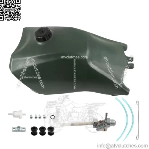 Green Fuel Tank w/ Cap and Fuel Petcock For Honda FourTrax 300 TRX300 1993-2000