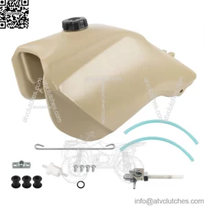 Beige Fuel Tank w/ Cap + Fuel Petcock For Honda FourTrax 300 TRX300FW 4x4 93-00