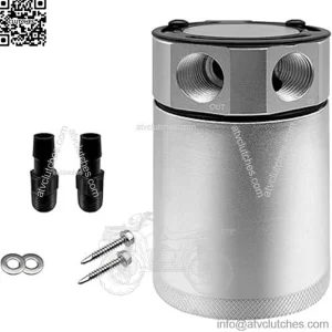 05018 Oil Breather Pot # Silver