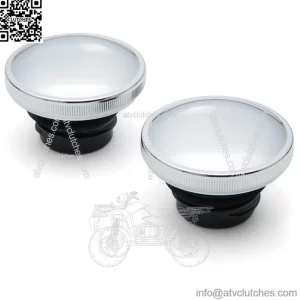 Milwaukee Twins Stock Style Gas Cap Set For Harley 1983-1995