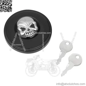 Drag Specialties Screw-In Locking Skull Gas Cap For Harley 1996-2018