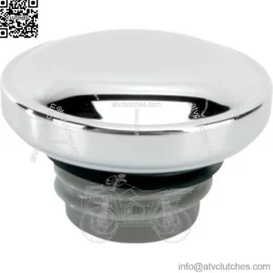 Chrome Replacement NonVented Gas Fuel Tank Cap Harley Sportster Dyna Softail 96+ (For: Harley-Davidson)