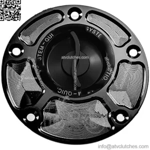 Fuel Tank Sealing Cap Motorcycle Fuel Tank Cap For Y&AMAHA For R1 R1M R3 R6 YZF R15 V3 R25 R125 750 FZ6 FZ8 FZR FZS 600 For F&azer (Color : Black, Size : 2)
