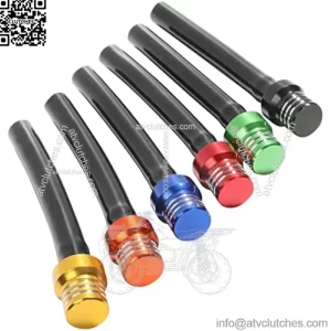 6pcs Colorful Breather Hose Gas Fuel Tank Cap,Atv Gas Fuel Cap,Universal CNC Tube One Way Valve Aluminum Breather Valve,Compatible with ATV Quad CRF YZF RMZ KLX DRZ Pit Dirt Bike Motorcycle