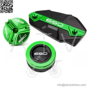 Kawasaki Z650 Ninja650 CNC Brake Fluid Reservoir Cover Engine Oil Filler Cap