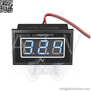 Golf Cart Digital Voltage Meter/Voltmeter 0.56"LED Battery Gauge 24V~96V Input, Universal for Club Car EZGO Yamaha Truck Boat Scooter ATV UTV