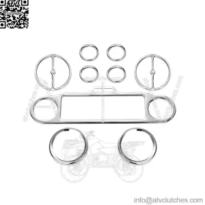 9 PCS Stereo Accent Speedometer Speaker Trim Loop Set Compatible for Harley Davidson Electra Street Glide Ultra Classic Models 1986-2013