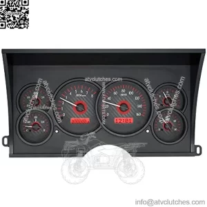 Dakota Digital 88 - 94 Chevy / GMC Pickup Truck Analog Dash Gauges Carbon Fiber Red VHX-88C-PU-C-R