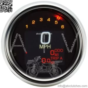 Dakota Digital Tank Speedometer MLX 3000 Chrome LED 3-3/8 inch 1994-03 Harley (For: Harley-Davidson)