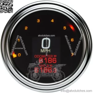 Dakota Digital Speedometer MLX 2000 Series Chrome LED 4.5" Tank Mount Harley 11+ (For: Harley-Davidson)