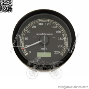 Black Electronic Programmable Analog Speedometer Speedo Harley Dyna Sportster KH (For: Harley-Davidson)