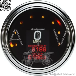 Dakota Digital 4.5" Chrome Bezel Digital Speedometer Tank Gauge Harley Touring (For: Harley-Davidson)