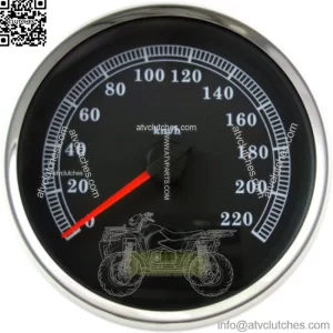 5" Programmable Electronic Speedometer Black KM/H Harley FLHR Softail Dyna 04-13 (For: Harley-Davidson)