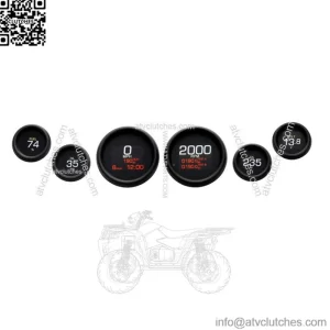 Dakota Digital Black Dresser MLX 6 Gauge Kit Set Upgrade 04-13 Harley Touring (For: Harley-Davidson)