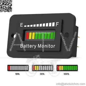 48 Volt Car Battery Indicator Meter Gauge for EZGO Club Yamaha Golf Cart AGV LED