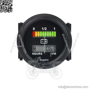 12/24V 36V 48/72V Battery Indicator Hour Meter Gauge For Golf Cart Marine SUV