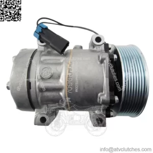 OEM SANDEN AC Compressor model 4493 with PV8 Clutch fits Volvo VHD VNL VNM