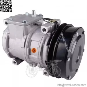 88RE46657 Nippondenso 10PA17C Compressor, w/ 1 Groove Clutch-Fits John Deere