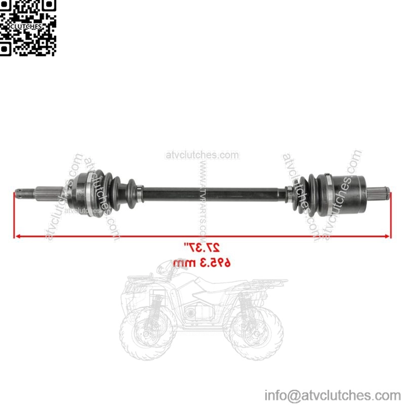 AM146259 Front Left CV Joint Axle For John Deere UTV HPX 815E HPX 615E HPX 850D - Image 2
