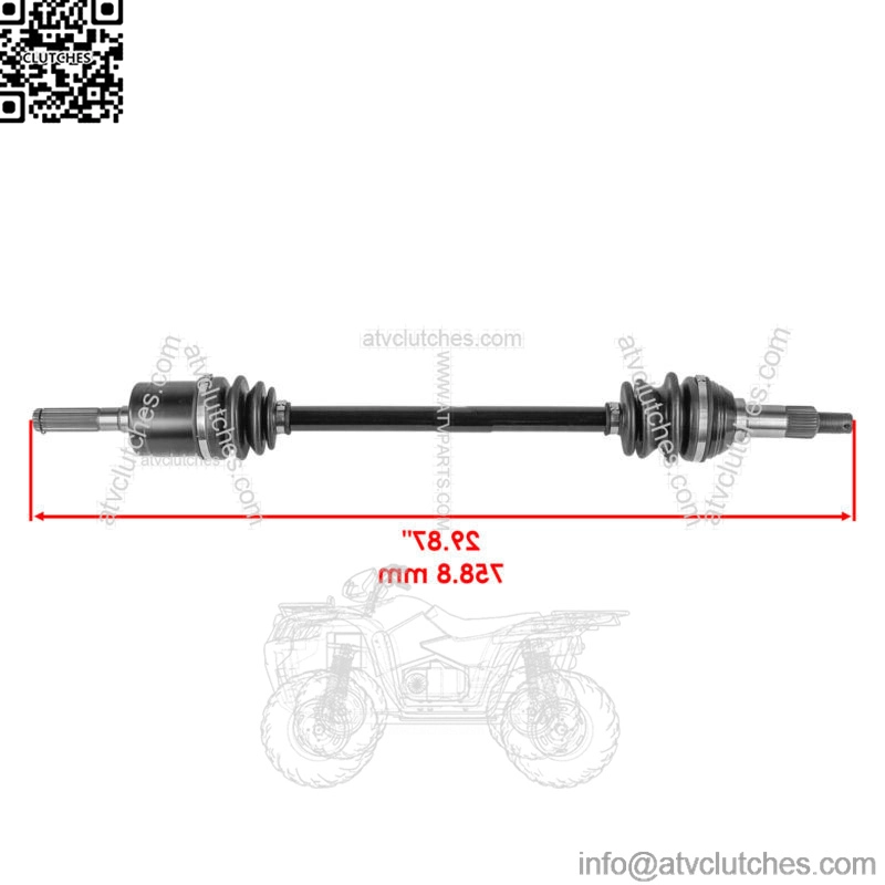 Front CV Axles For Can-Am Traxter Max HD9 HD10 2018-2023 Left And Right - Image 2