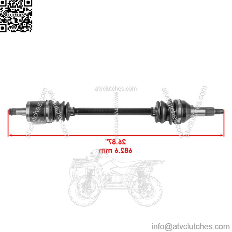 Front CV Joint Axle For Can-Am Commander 800R 4x4 /Max 800R 4x4 EFI 2018-20 L/R - Image 2