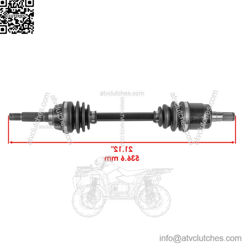 Front Left CV Joint Axle For Suzuki Vinson 500 LTA500F LTA500FC LTA500FB 2003-07 - Image 2
