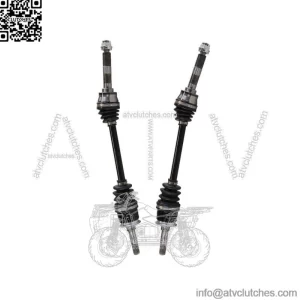 Front CV Axle Shafts Pair 2 for 2009-2019 2020 Kawasaki KAF620 Mule 4010 4x4
